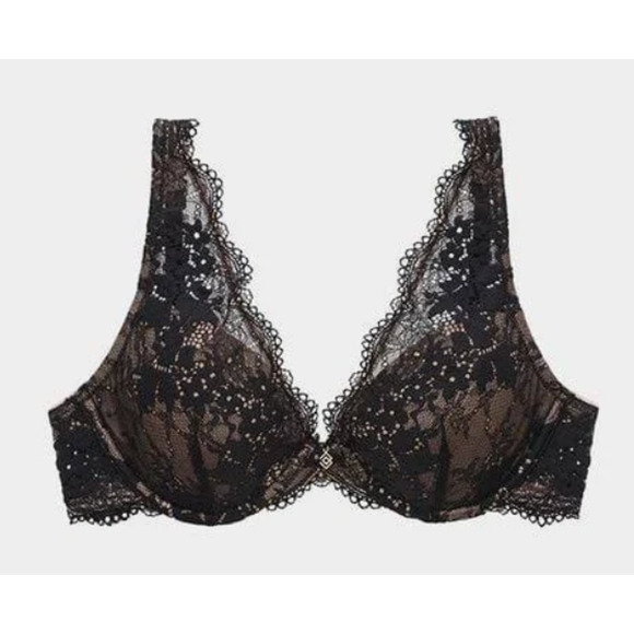 ThirdLove Women's All Day Lace Uplift Plunge Bra - Picture 1 of 4